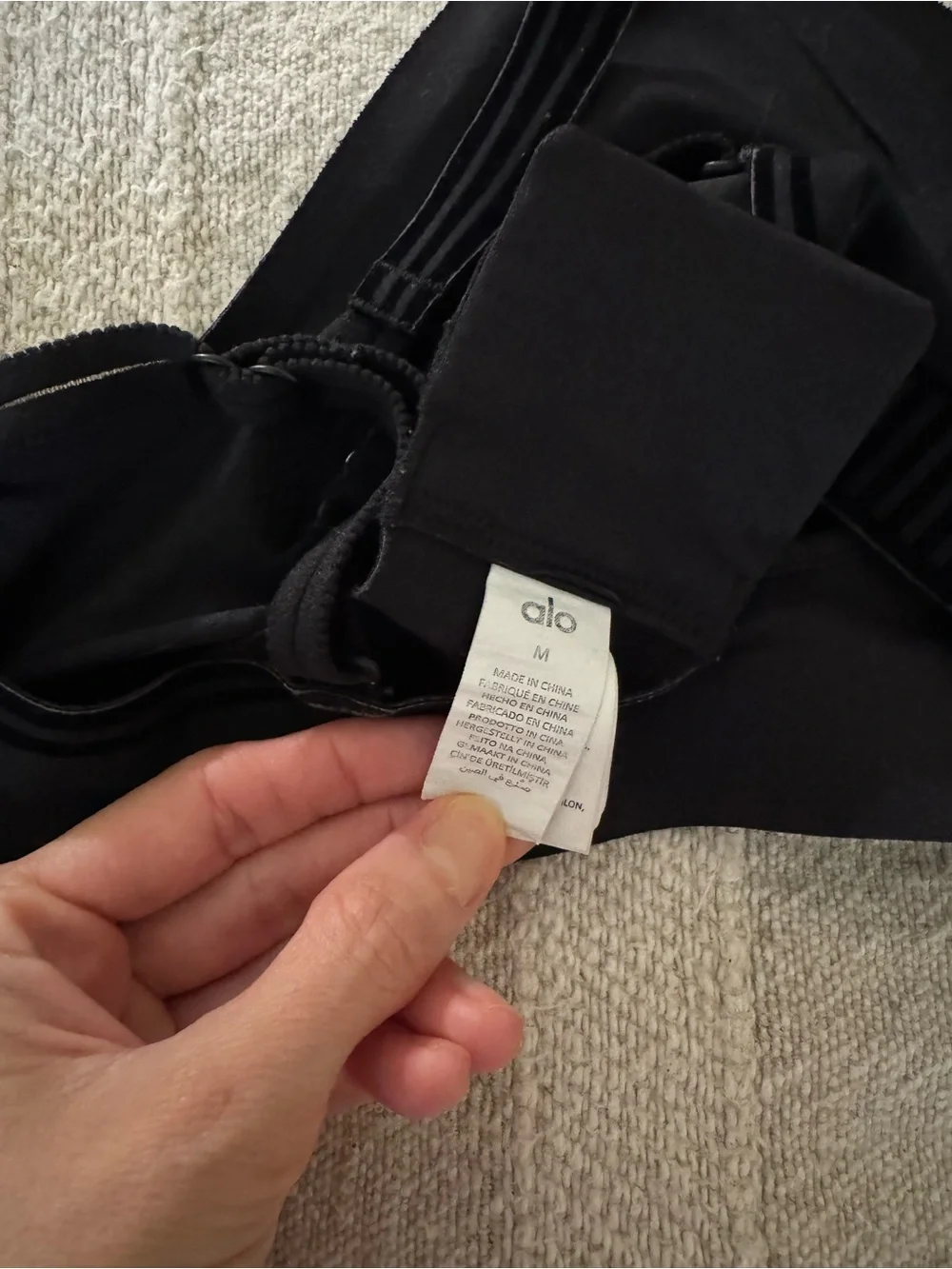Alo Airlift Line Up Bra - Black